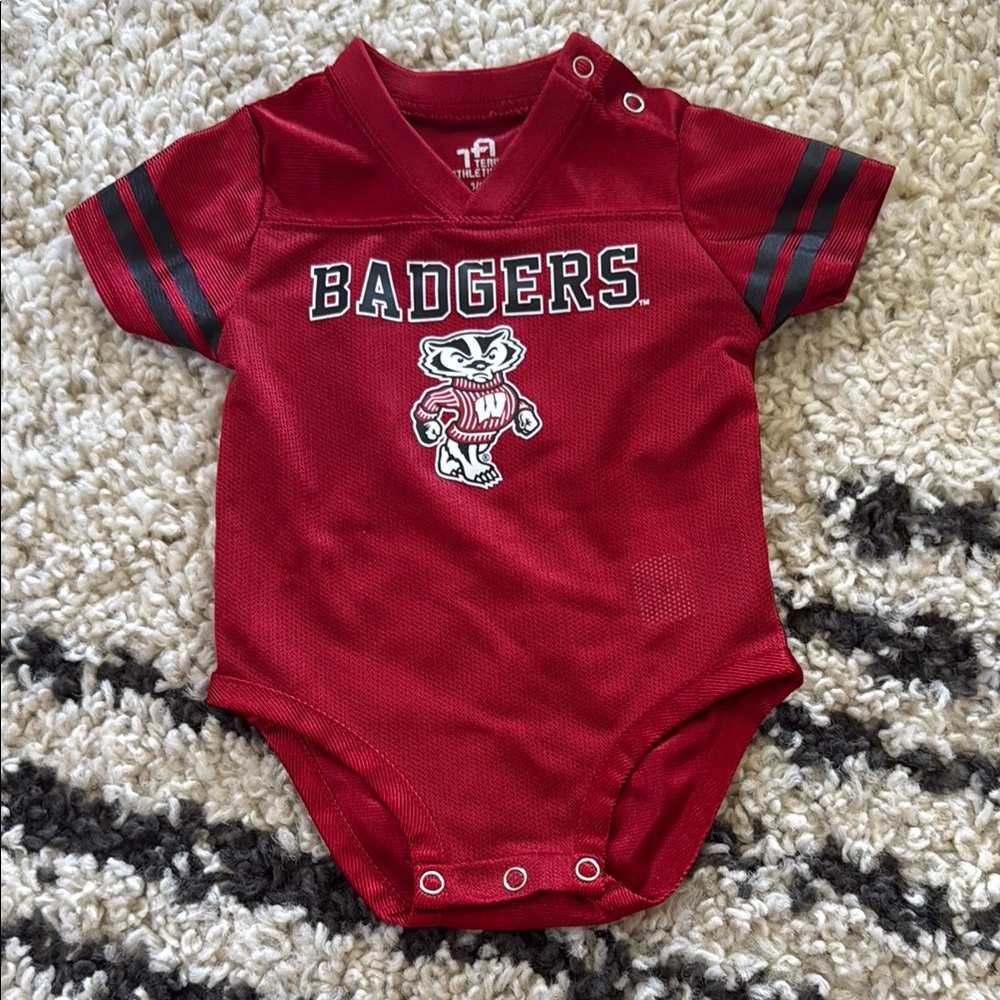 UW Badger Football Onesie Bodysuit